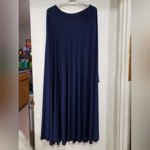 Henkaa maxi infinity dress, navy blue. OS